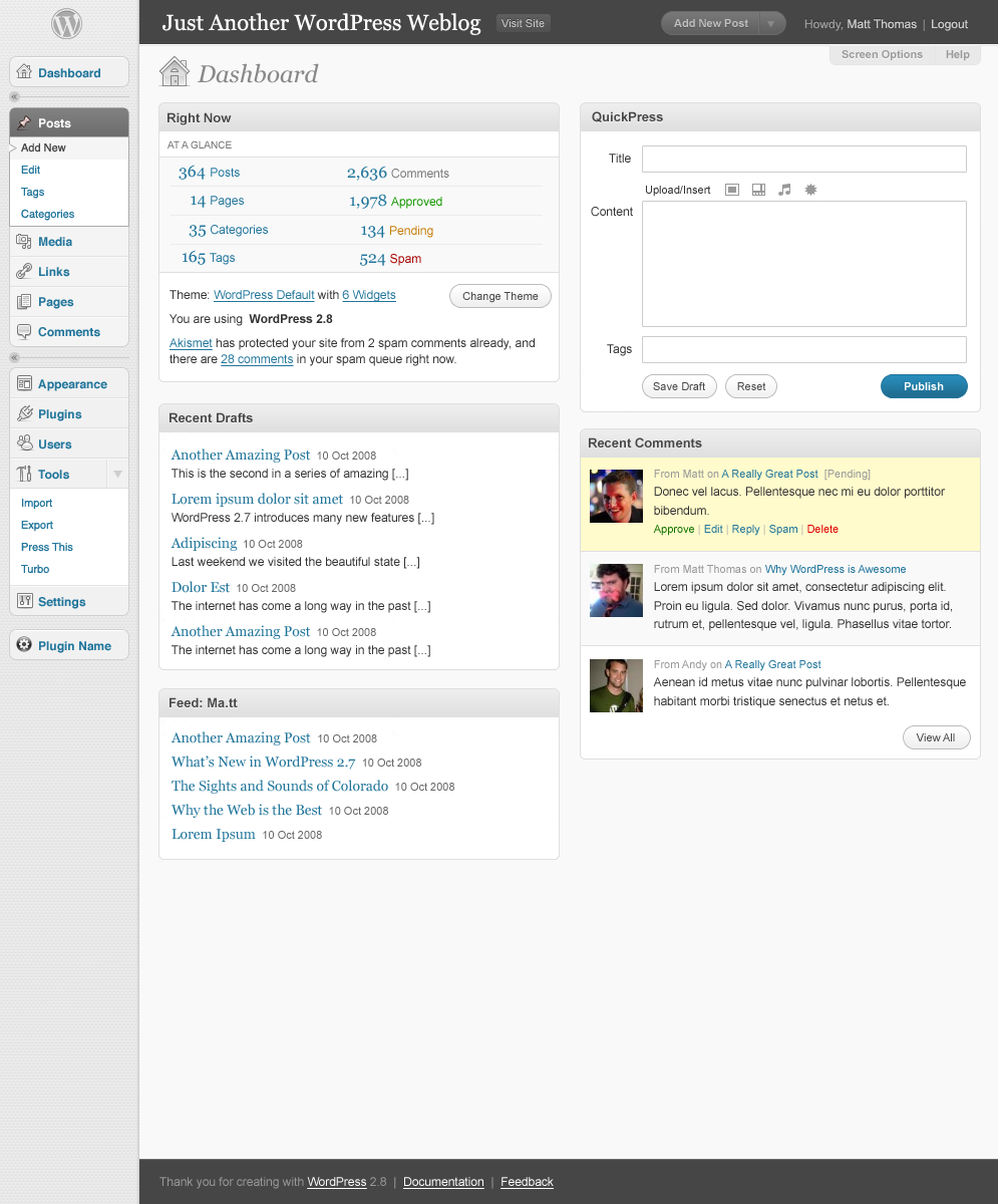 wordpress 2.9