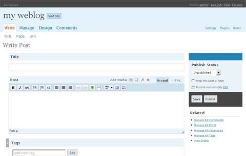 wordpress2.5