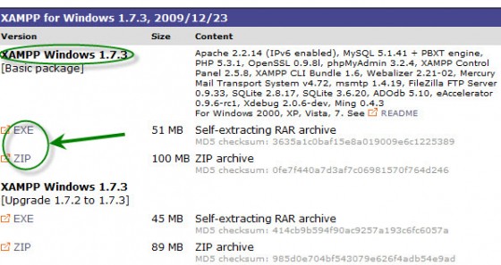 2 xampp for windows