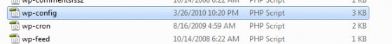 9 wp config selepas rename